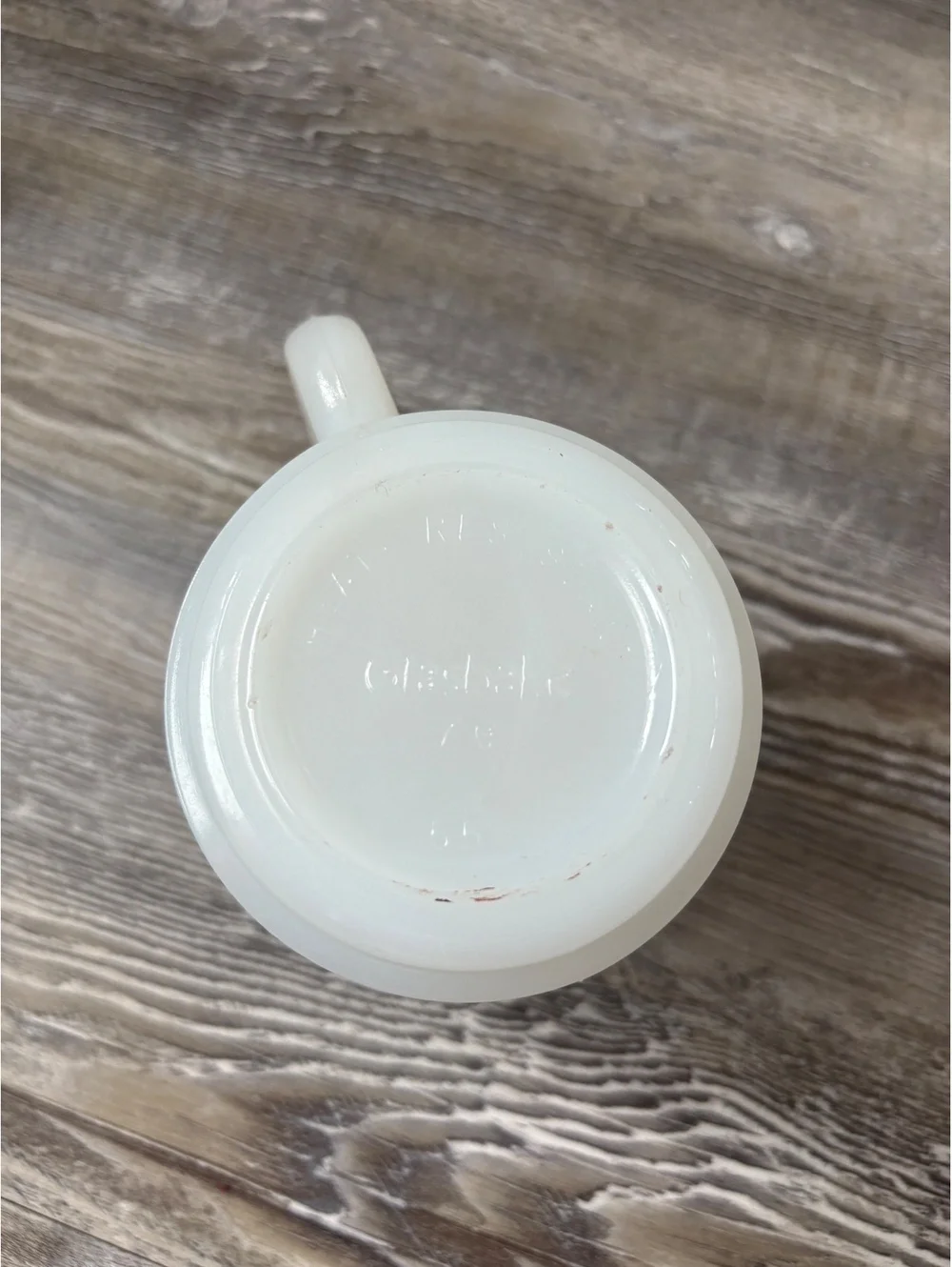 Glasbake vintage milk